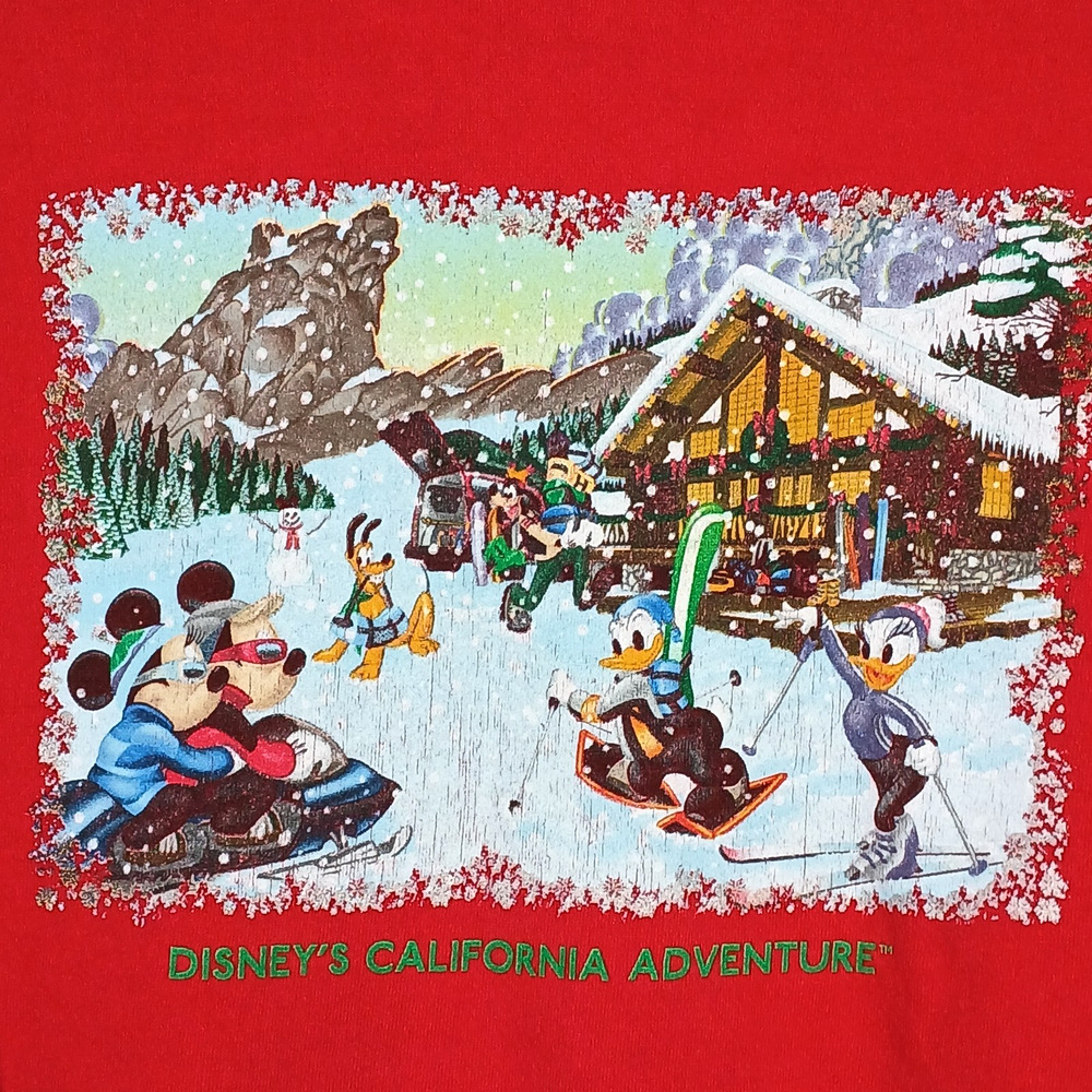 VTG 2001 Disneyland California Adventure Golden State Holiday Crewneck SMALL - Picture 2 of 10
